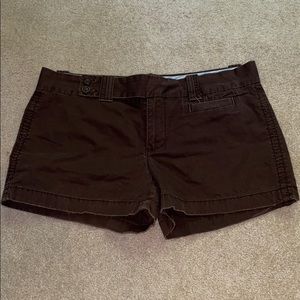 OLD NAVY Twill brown double button shorts